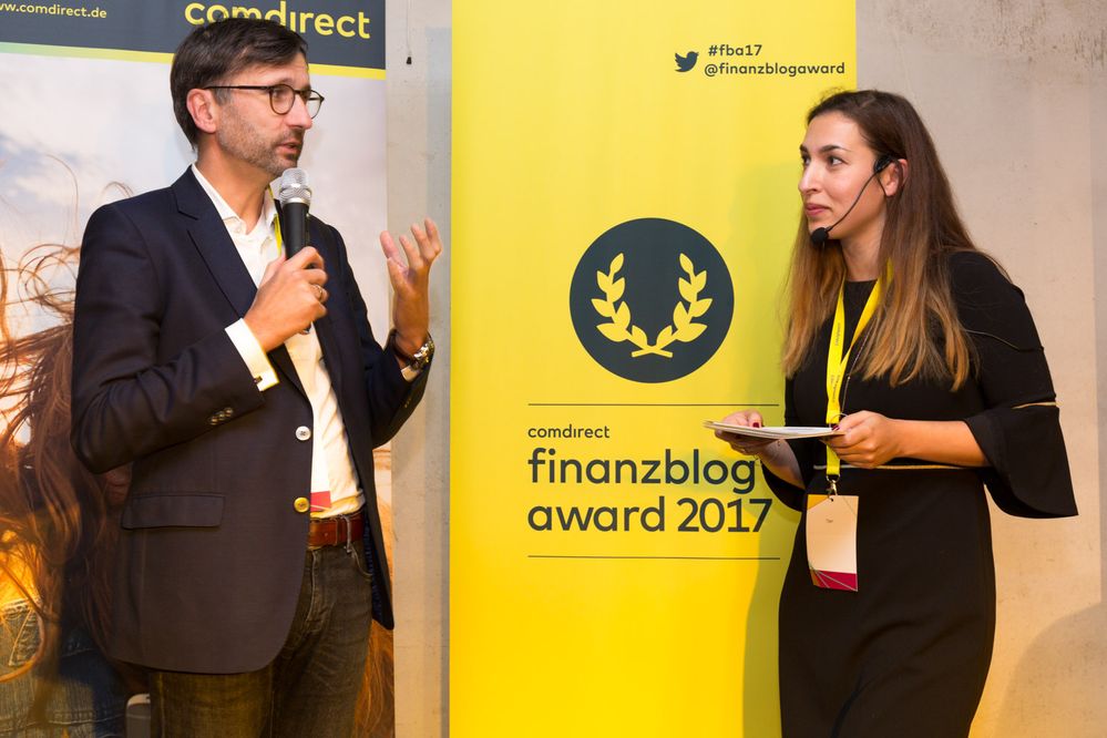 Sven Deglow, Vorstandsmitglied von comdirect, über die Idee des finanzblog awards