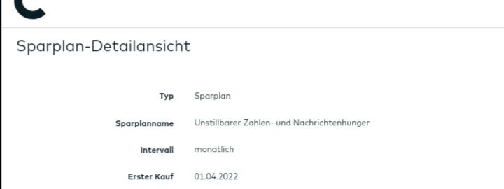 Der Blick zurück auf den Beginn des Aktiensparplans, Quelle: Gluecksdrache Echtdepot