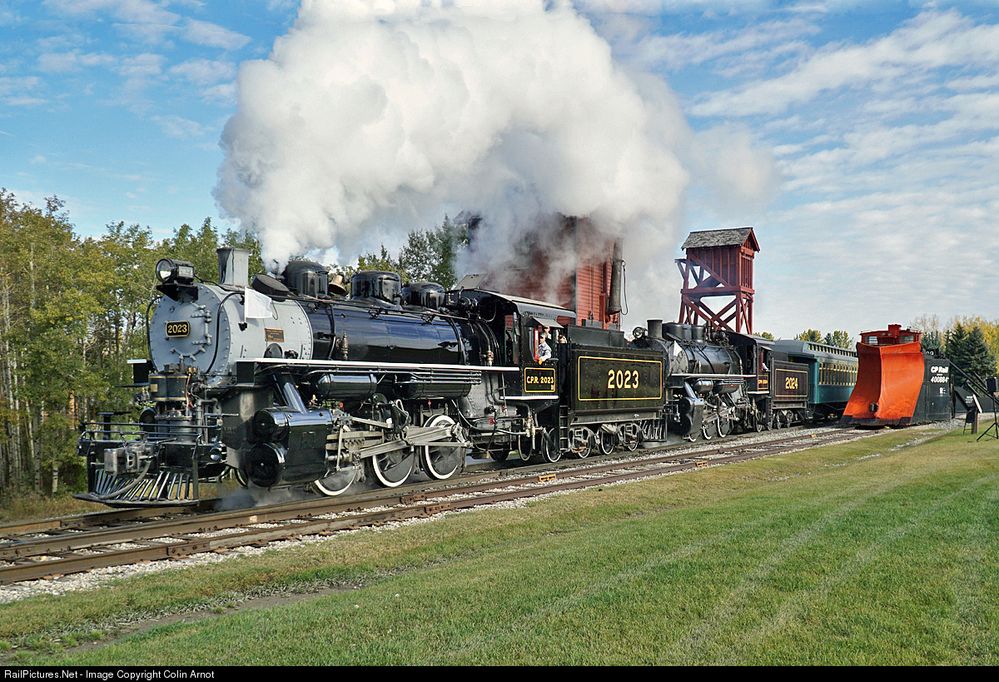 Canadian Pacific Museumsdampflokomotive Nr. 2023, Heritage Park, Calgary, Alberta, Kanada. Bildquelle: www.railpictures.net