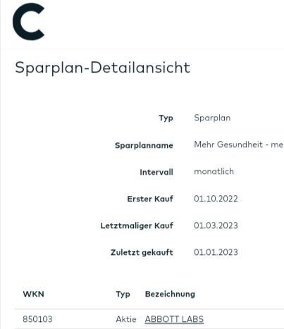 Quelle: comdirect Ordersystem, Gluecksdrachen Echtdepot, abgerufen am 07.01.2023