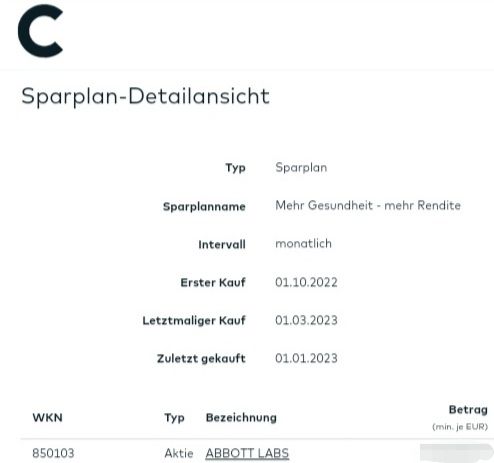 Quelle: comdirect Ordersystem, Gluecksdrachen Echtdepot, abgerufen am 07.01.2023