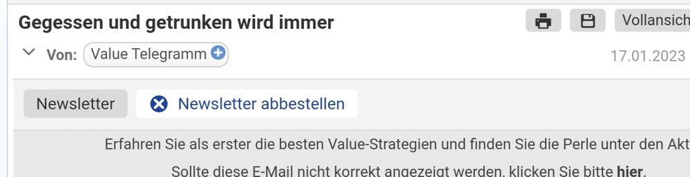 Quelle: Newsletter der GeVestor Financial Publishing Group