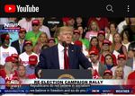 Fox News mit der damaligen Live Übertragung der abschließenden MAGA Rallye