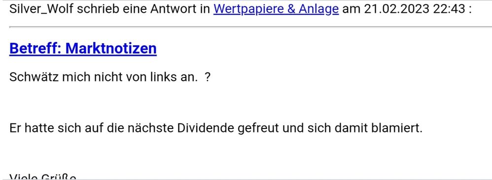 Quelle: E-Mail Newsfeed zur Community, abgerufen am 22.02.2023