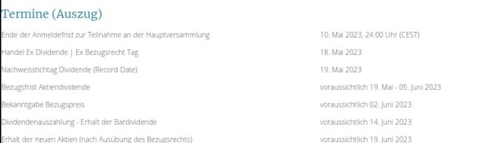 Quelle: Investor Relations Bereich der Webseite von Vonovia, abgerufen am 29.04.2023