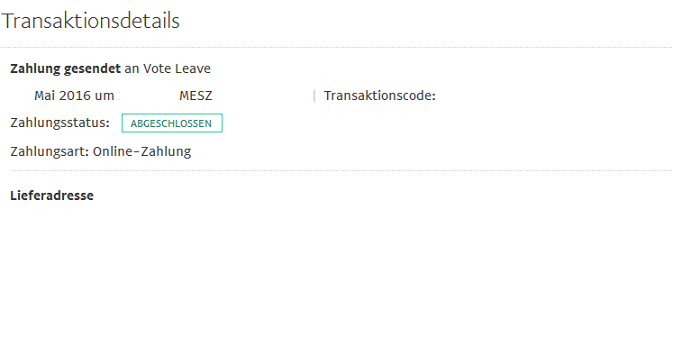 Eine von zwei persönlichen Spenden gegen zunehmende Bürokratie