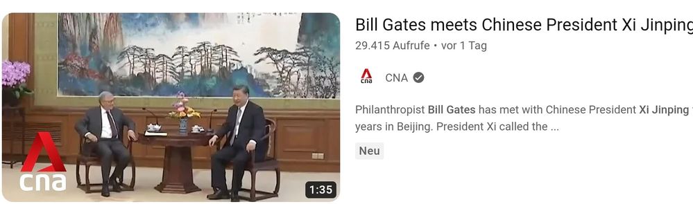 Video bei der Nachrichtenagentur CNA, abgerufen am 18.06.2023