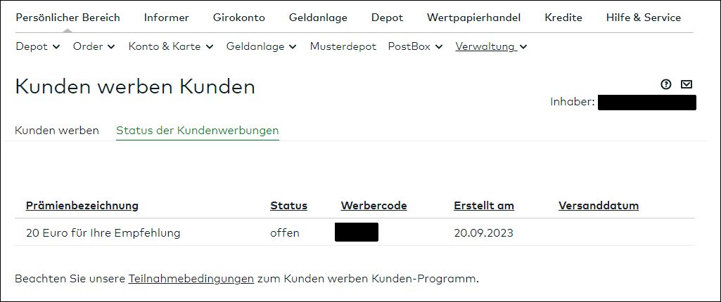 Wie lange dauert es bei comdirect ein Konto zu eröffnen?