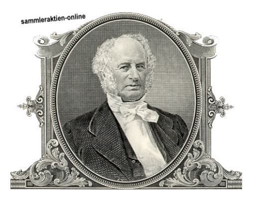 Cornelius Vanderbilt, Quelle: www.sammleraktien-online.de