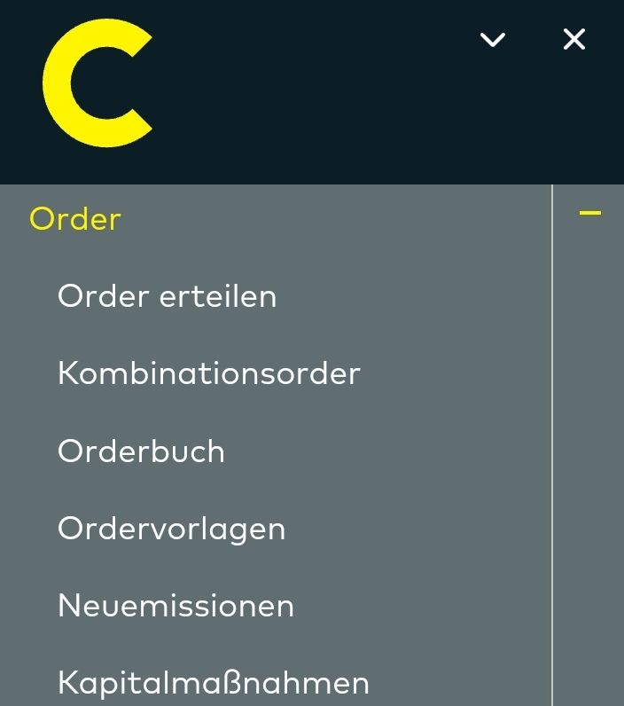 Quelle: comdirect Webseite, Kundenansicht, eingeloggt, 18.05.2025