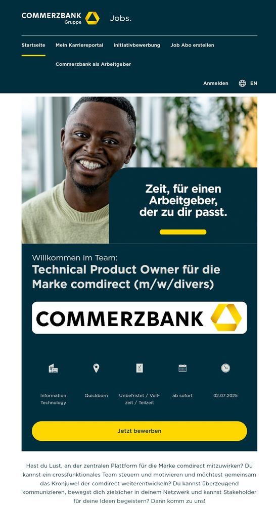 Quelle: Commerzbank Webseite, abgerufen am 17.06.2025