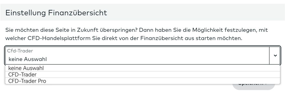 Quelle: Unnötige Menü-Position beim Start des CFD Traders, abgerufen am 04.07.2025
