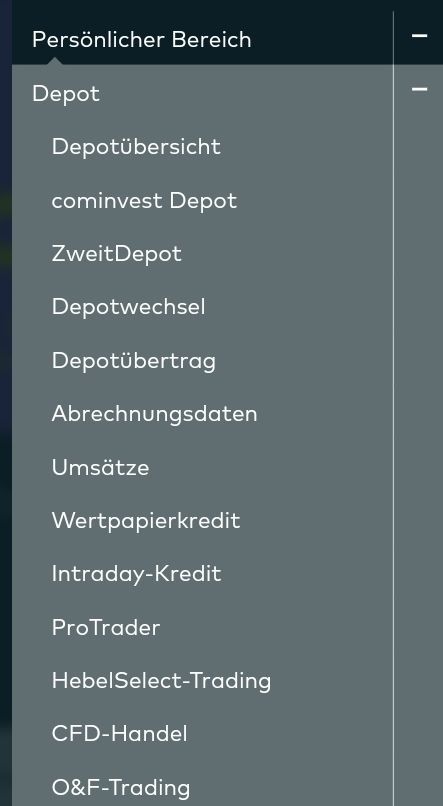 Quelle: comdirect Website, eingeloggter Zustand (Kundenansicht), abgerufen am 13. Juli 2025