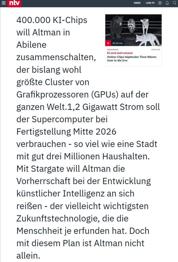 Quelle: ntv, öffentliche Ansicht, abgerufen am 04.08.2025