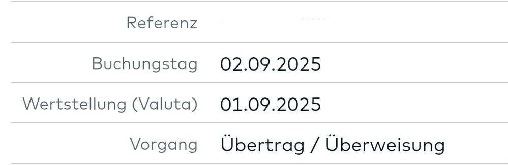 Quelle: comdirect Online-Kontoauszug, Kundenenasicht/eingeloggt, abgerufen am 02.09.2025