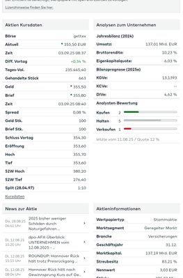 Quelle: comdirect Webseite, eingeloggter Zustand/Kundenansicht, abgerufen am 04.09.2025
