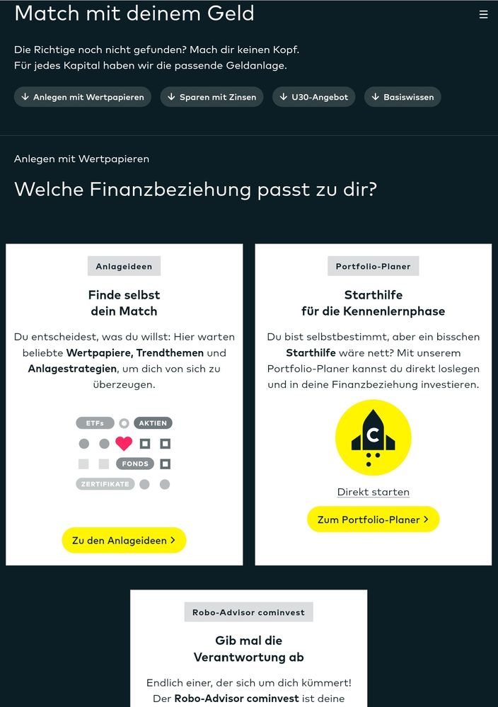 Nächster Schritt: Wahl der einzelnen Kapitel