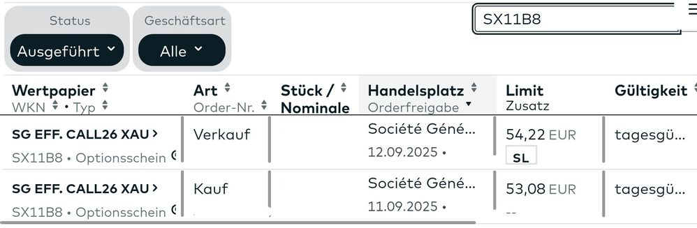 Quelle: comdirect Webseite, Gluecksdrache Echtdepot, eingeloggter Zustand, 12.09.2025
