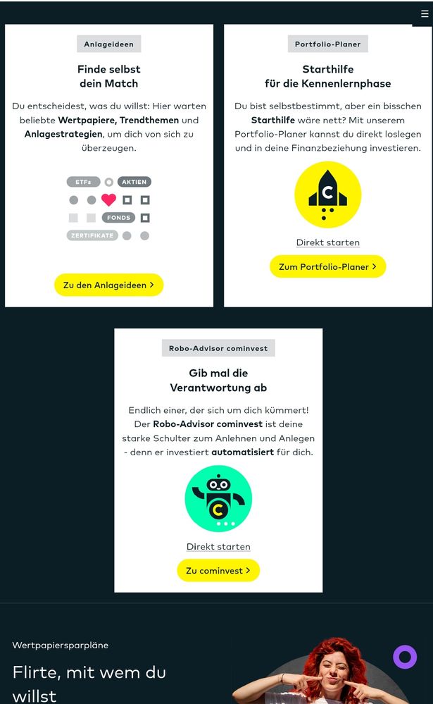 Quelle: comdirect Website, eingeloggter Zustand/Kundenansicht, Sep. 2025