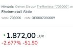 Quelle: comdirect Website, Wertpapier-Infomer, abgerufen am 07.10.2025