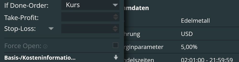 Quelle: comdirect CFD Handelssystem, eingeloggter Zustand/Kundenansicht, abgerufen am 14.10.2025