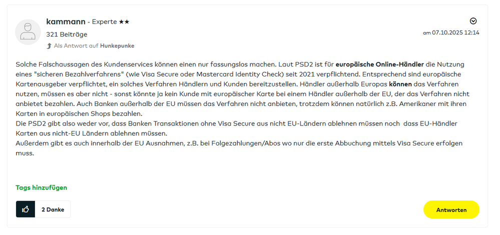 2025-12-13 12_32-Probleme bei Auslandszahlungen mit VISA Kreditkart... – Seite 3 - comdirect — Mo.png