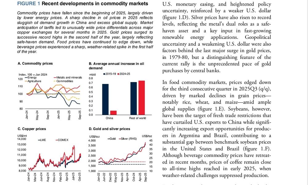 Quelle: Worldbank, Comodity's Report, October 2025