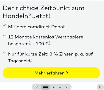 Quelle: comdirect Webseite, abgerufen am 18.01.2026