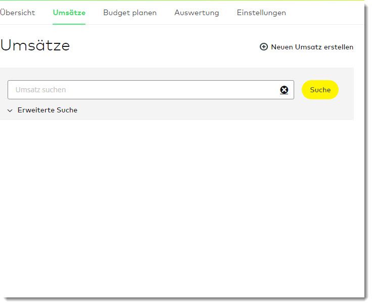 Keine Umsätze zu sehen