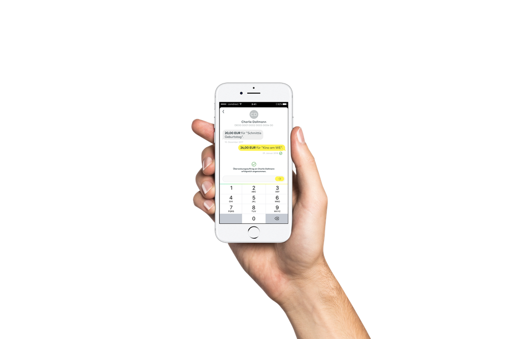 Chat-Überweisung in der comdirect App