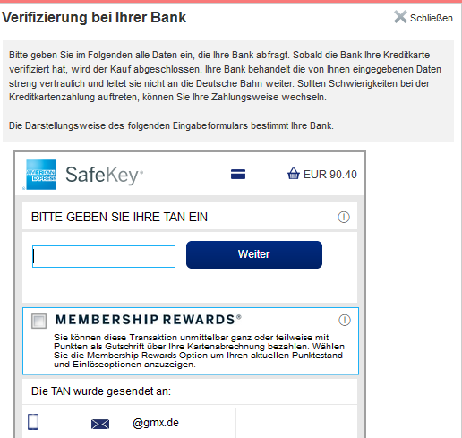 Quelle: Eigene Kreditkartentransaktion vom 21.08.2018