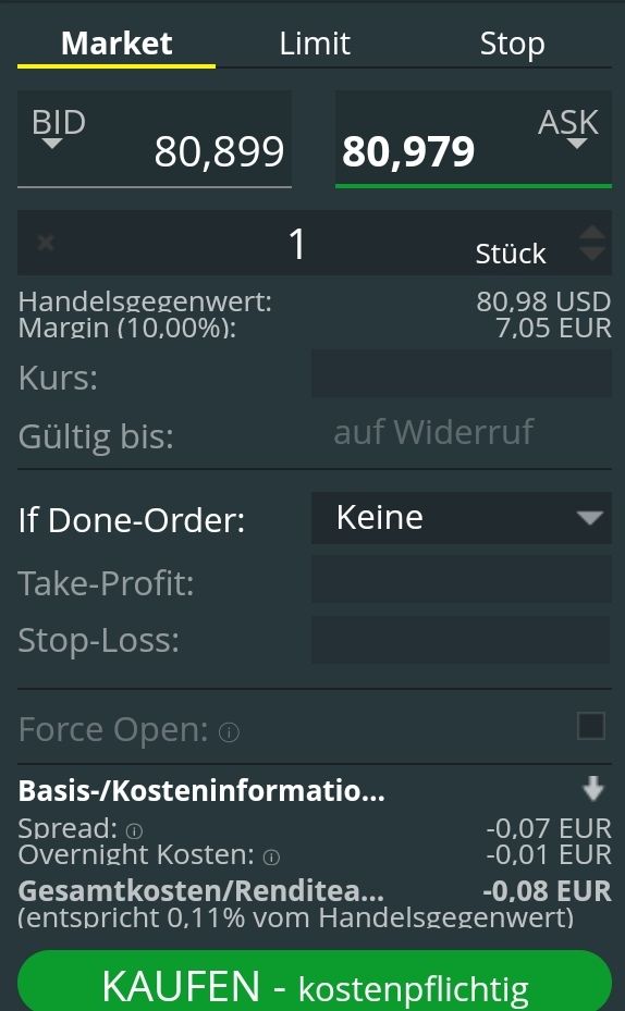 Quelle: comdirect CFD-Trader pro, eingeloggter Zustand/Kundenansicht, abgerufen am 17.03.2026