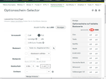 Auswahlmaske im Optionsschein-Selector bei comdirect