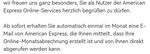 Quelle: Servicenachricht von Amex, eingegangen am 08. Mai 2026