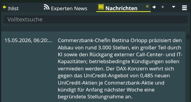 Quelle: comdirect CFD-Trader pro, eingeloggter Zustand/Kundenansicht, abgerufen am 15.05.2026