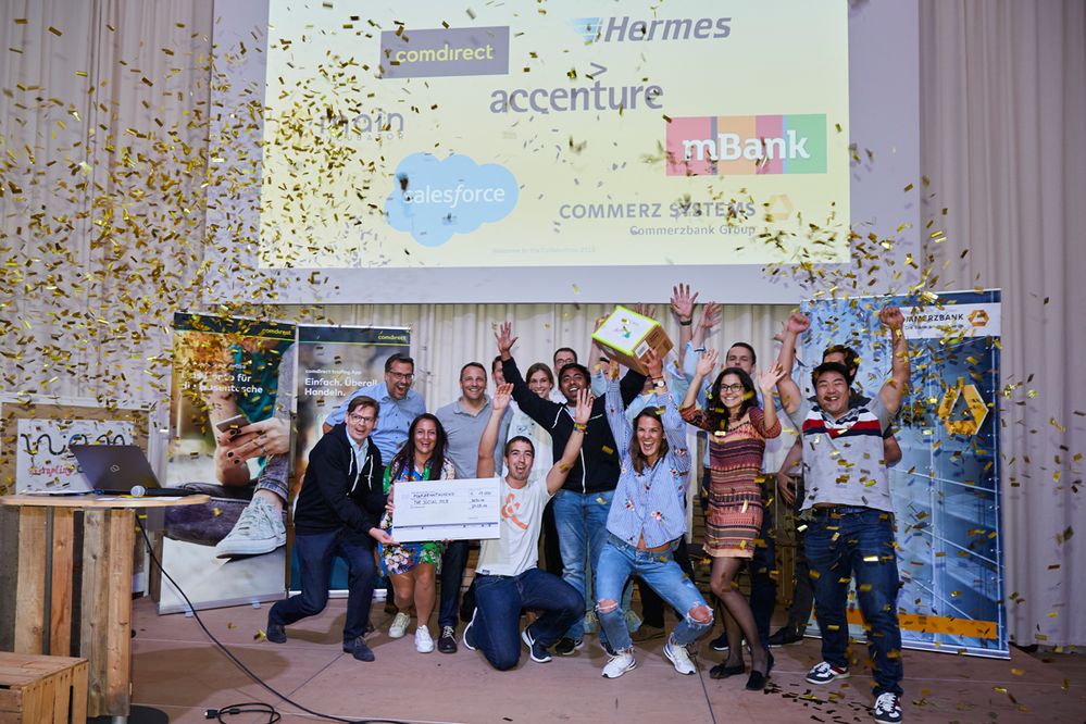 Das Siegerteam „The Social Mile“.