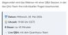 Quelle: Quasi öffentliche Rundmail von Quant4You, erhalten ohne irgendeinen besonderen Status, 20.05.2026