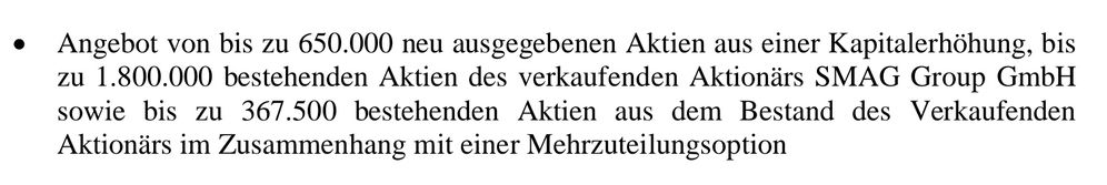 Quelle: IPO Webseite des Unternehmens, abgerufen am 06.07.20266