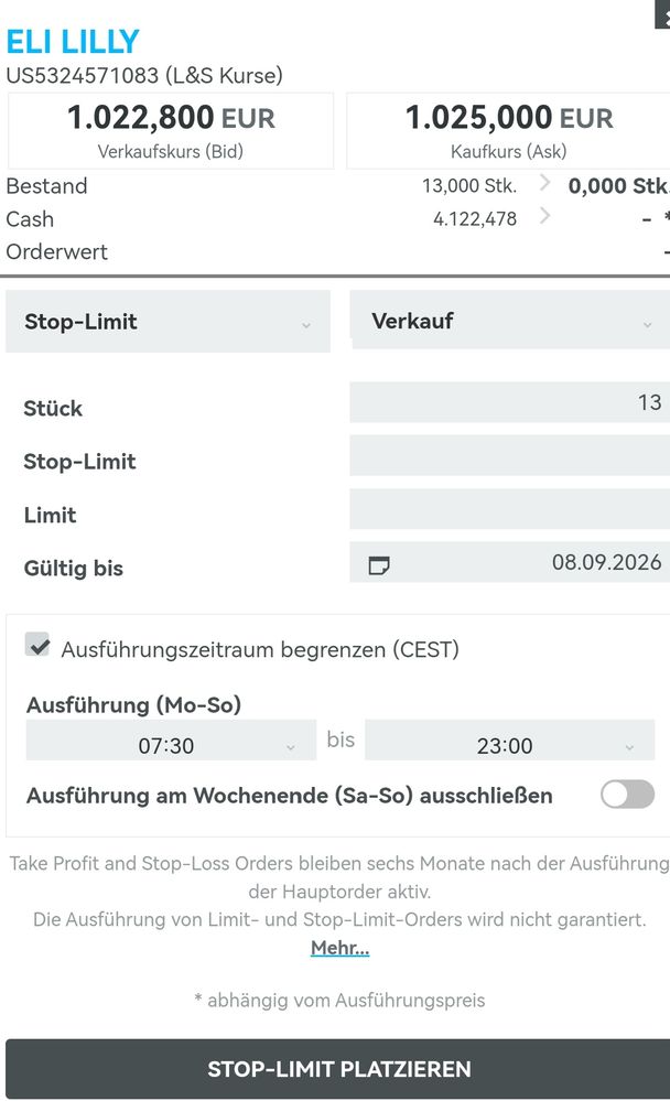 Quelle: Ordersystem wikifolio, wird abgebildet auf daraus abgeleiteten Derivaten