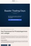 Quelle: Webseite von Baader Trading, öffentliche Ansicht, abgerufen am 15.08.2026