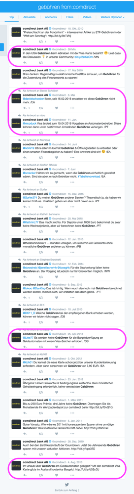 Tweets von euch mit "Gebühren" im Text.