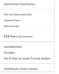 Quelle: Comdirect Community Navigation beim eigenen Beitrag