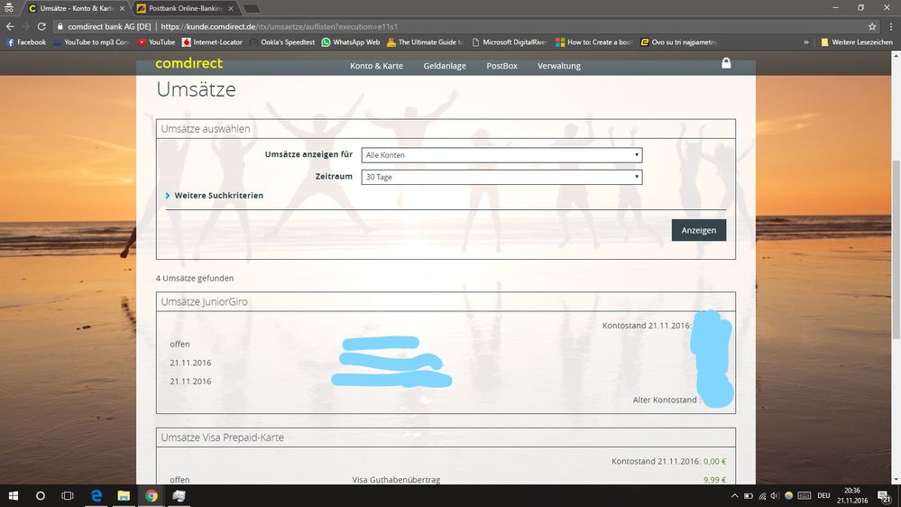 comdirect vs Postbank