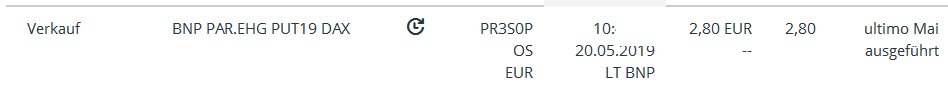Quelle: Orderbuch des Glücksdrachen-Echtdepots, abgerufen am 20.05.2019