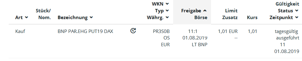 Quelle: Orderbuch des Glücksdrachen-Echtdepots