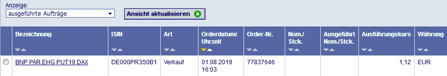 Quelle: Orderbuch des Glücksdrachen-Echtdepots be