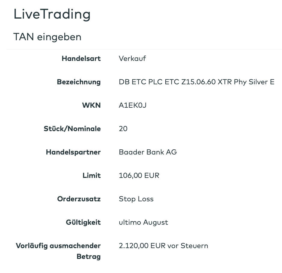 Nach dem Klick auf "Weiter" bin ich schon in der Freigabemaske...