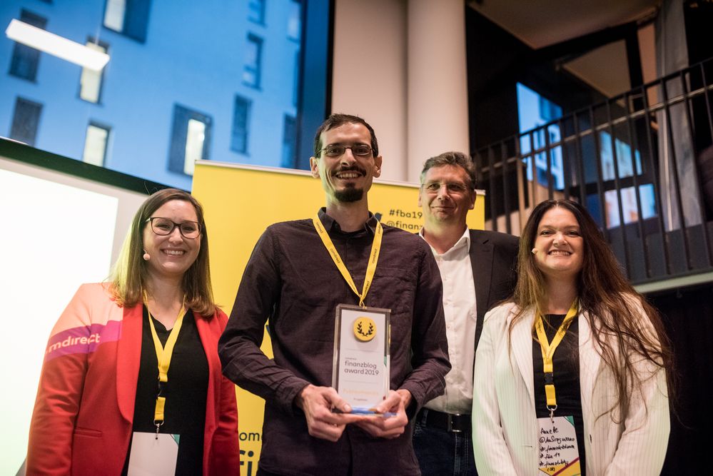 Der Publikumspreis beim #fba19 ging an Oliver von den Frugalisten