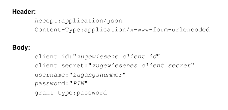 Gelöst: Format OAuth API Request - comdirect