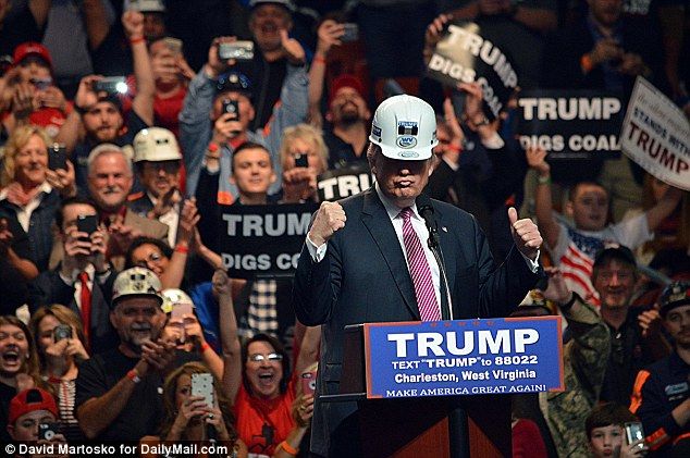 Trump digs coal. Aus dem Angebot von dailymail.com